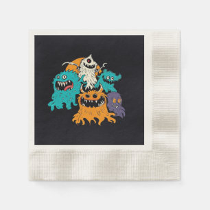 Halloween/Monster/October/Fall  Napkin