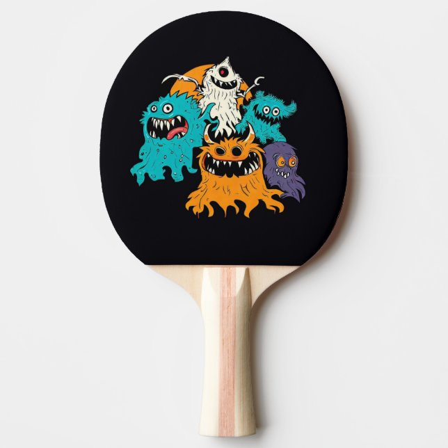 Halloween/Monster/October/Fall  Ping Pong Paddle (Front)