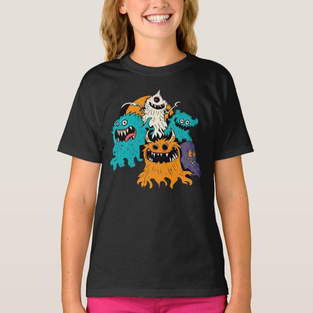 Halloween/Monster/October/Fall  T-Shirt (Front)
