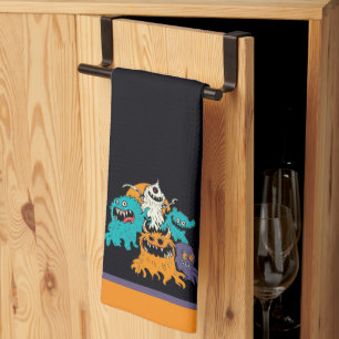 Halloween/Monster/October/Fall Tea Towel