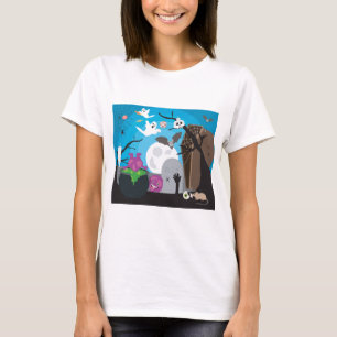 Halloween Monster Scene T-Shirt
