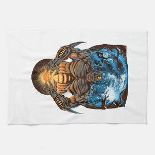 Halloween Monster Tea Towel