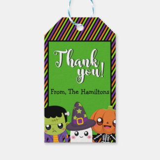 Halloween Monster Thank You Tag For Party Favours 