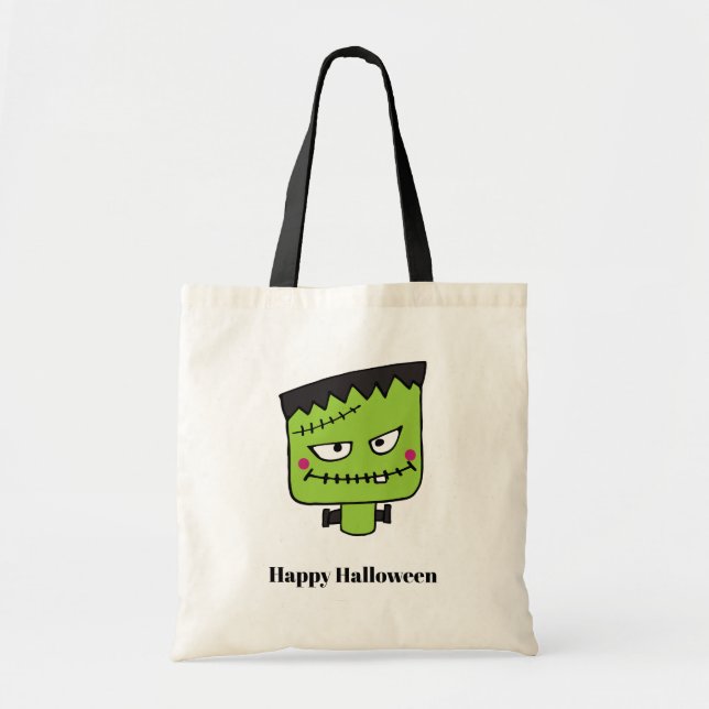 Halloween Monster Tote Bag (Front)