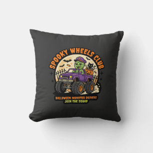 Halloween Monster Truck Night Cushion