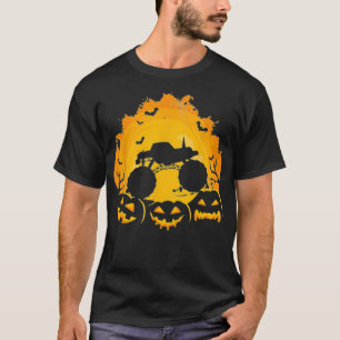 Halloween Monster Truck Pumpkin Costume For Boys T T-Shirt