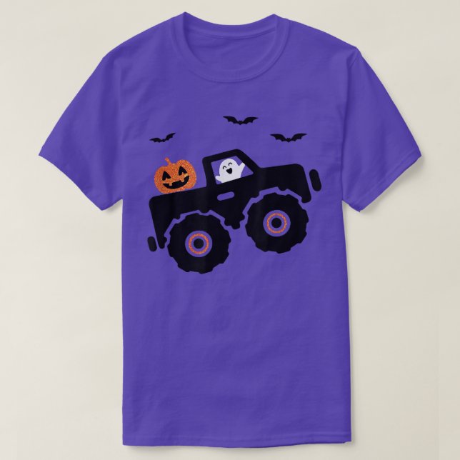 Halloween Monster Truck Shirt  Boy's Kids Toddler  (Design Front)