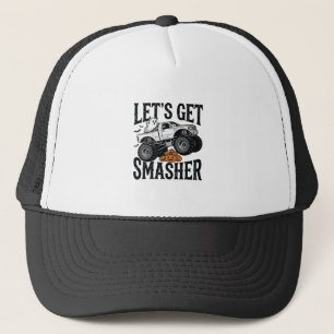 Halloween Monster Truck Smasher Vintage Shirt Desi Trucker Hat