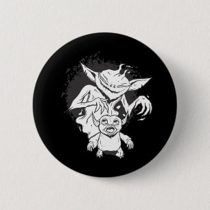 Halloween Monster with Creepy Creature Design 6 Cm Round Badge