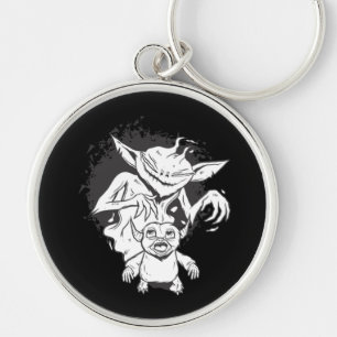 Halloween Monster with Creepy Creature Design Key Ring