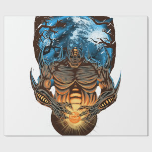 Halloween Monster Wrapping Paper