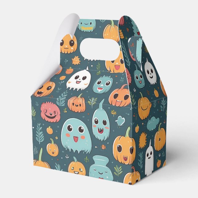 Halloween monsters favour box (Front Side)