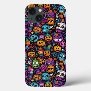 Halloween monsters iPhone case