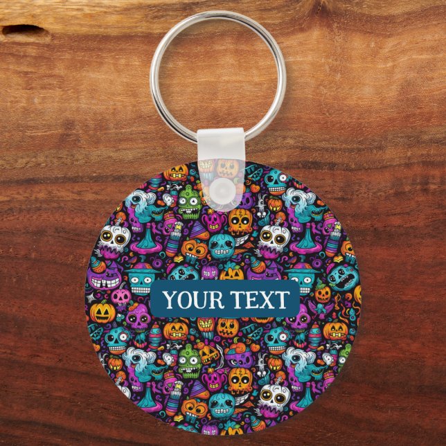 Halloween Monsters Keychain (Front)