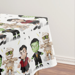 Halloween Monsters Kids Party Tablecloth