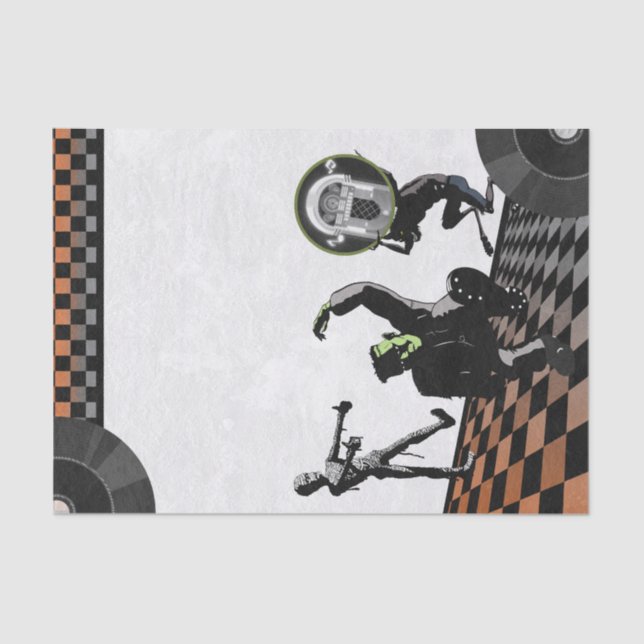 Halloween Monsters Monster Bash Costume Party Tissue Paper (Front)