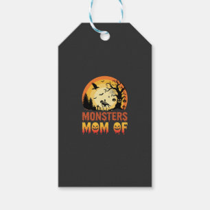 Halloween Monsters Mum of Skeleton Family Gift Tags