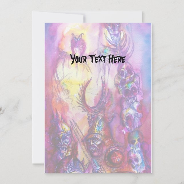 HALLOWEEN MONSTERS / ORK WAR Fantasy Card (Front)