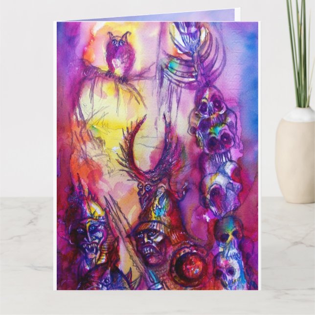 HALLOWEEN MONSTERS / ORK WAR Fantasy Card (Front)