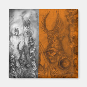 HALLOWEEN MONSTERS / ORK WAR Fantasy Magnet