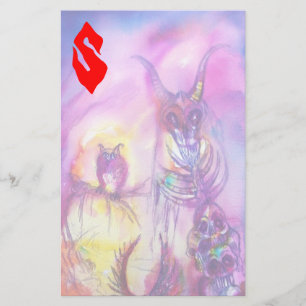 HALLOWEEN MONSTERS / ORK WAR Fantasy Stationery