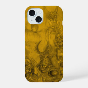 HALLOWEEN MONSTERS / ORK WAR Yellow Fantasy iPhone 15 Case