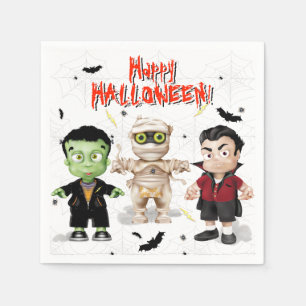 Halloween Monsters Party Napkin