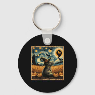 Halloween Moo Deng Witch Comma La Harris Key Ring
