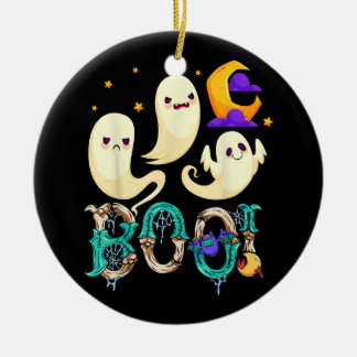 Halloween moon 40 ceramic tree decoration