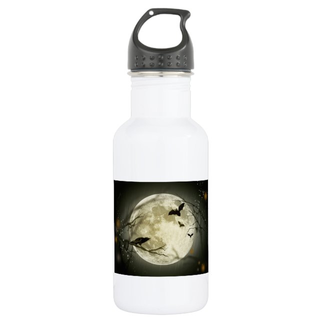 Halloween Moon 532 Ml Water Bottle (Front)