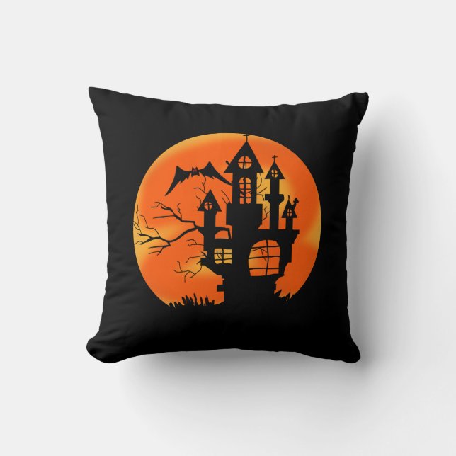 Halloween Moon Cushion (Front)