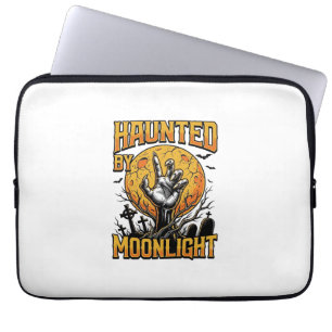 Halloween Moon Graveyard Vintage Engraving Shirt_1 Laptop Sleeve