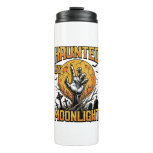Halloween Moon Graveyard Vintage Engraving Shirt_1 Thermal Tumbler