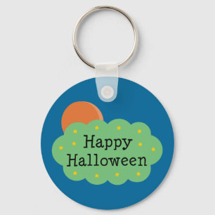 Halloween Moon Key Ring