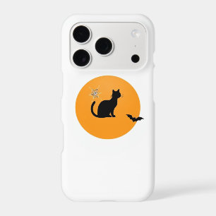 Halloween Moon Phase Phone Case - Black & Orange