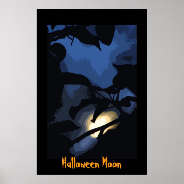 Halloween Moon Poster (Front)