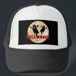 Halloween Moon Silhouette Ghosts Bats Trucker Hat<br><div class="desc">A PERFECT GIFT FOR HALOWEEN PARTY,  HALLOWEEN COSTUME,  HALLOWEEN PARTY,  HALLOWEEN TRICK OR TREAT,  HALLOWEEN NIGHT EVENTS.</div>