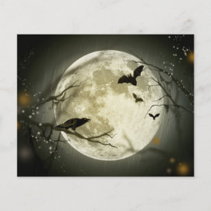Halloween Moon Spooky Crows Flyer