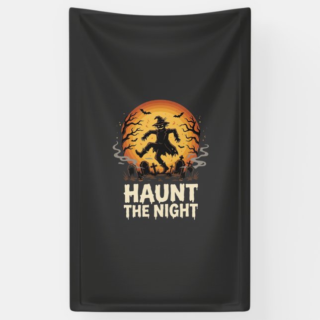 Halloween Moon Trickster Night Banner (Vertical)