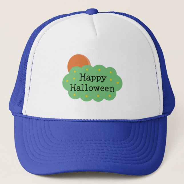 Halloween Moon Trucker Hat (Front)
