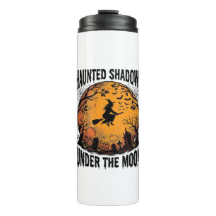 Halloween Moon Witch Vintage Spooky Night Shirt_1 Thermal Tumbler