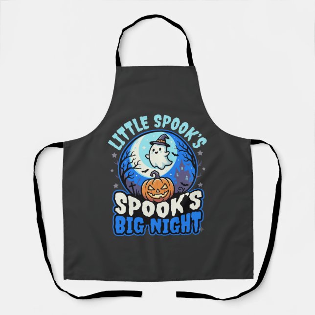 Halloween Moonlit Baby Ghost Apron (Front)