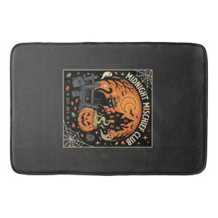 Halloween Moonlit Cat Haunt_2 Bath Mat