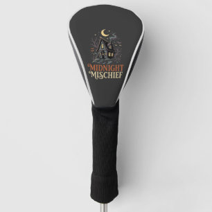Halloween Moonlit Witch Cottage Golf Head Cover