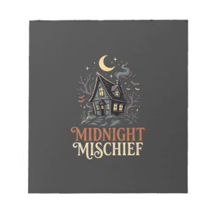 Halloween Moonlit Witch Cottage Notepad