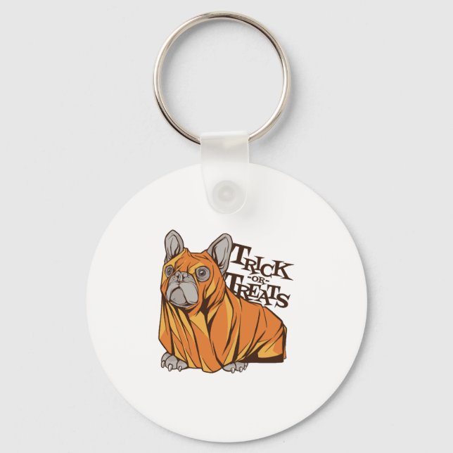 Halloween mops key ring (Front)