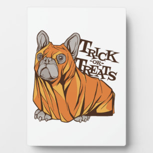 Halloween mops plaque