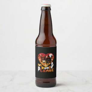 Halloween More Boos Please Beer Bottle Label