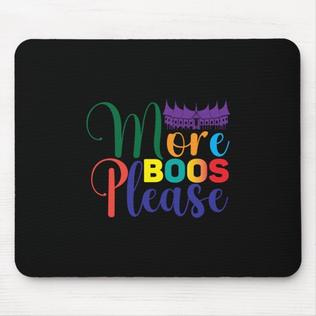 Halloween More Boos Please Birthday Mouse Mat (Front)