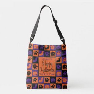 Halloween mosaic crossbody bag